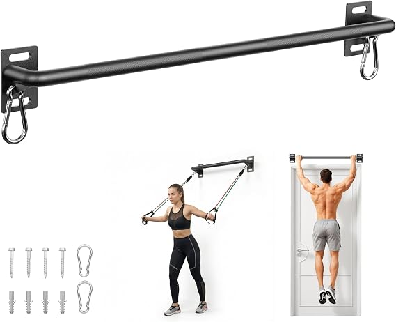 HANDBODE Wall Mounted Pull Up Bar for Doorway, 36'' Chin Up Bar
