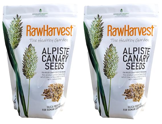 Raw Garden Canary Seed (Alpiste) (2 Pack 4 Lbs)