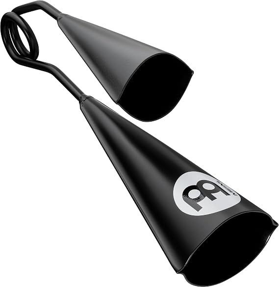 Modern Style A-Go-Go Bell, Black Powder Coated Steel - NOT MADE IN CHINA - Tonally Matched with Spring Handle,