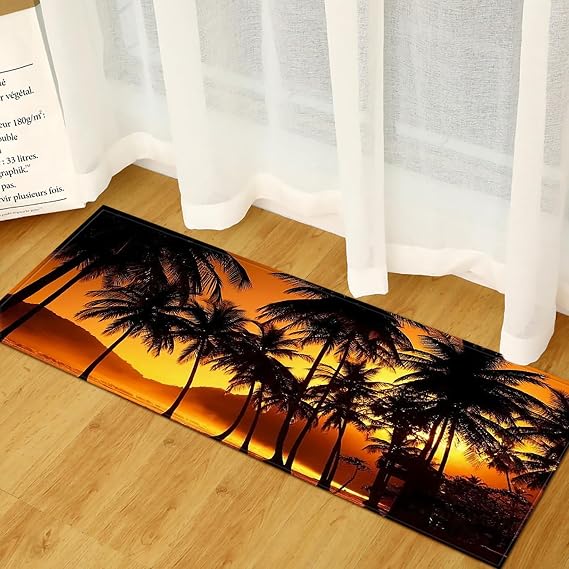 Fall Kitchen Rugs,Non-Slip Laundry Rugs for Laundry Room,Long Washable Runner Rug for Bathroom Bedroom,Farmhouse Area Floor Mat,Front Porch Rug for Home Holiday Party Decor,40x120cm/16 x47