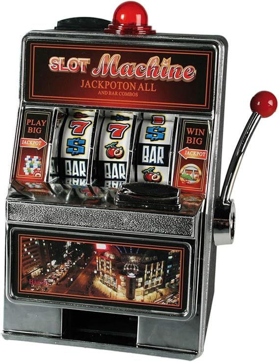 Out of the Blue Plastic slot machine Design Savings Bank, Multi-Colour, 14.0 x 10.0 x 20.0 cm