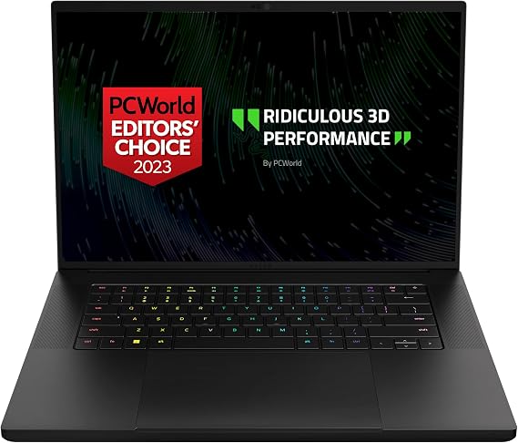 Razer Blade 16 Gaming-Laptop: NVIDIA GeForce RTX 4070 13th Gen Intel 24-Core i9 HX CPU - 16" QHD+ 240Hz 16GB-RAM - 1TB SSD CNC Aluminum Compact GaN-Charger - Windows 11 Chroma RGB