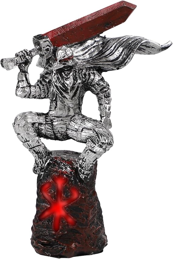Anime Guts Berserk Figure Statue, Sword Masterpiece, Dynamic Devil Swordsman, Unique Anime Statue for Indoor, Outdoor, Home, Office Decoration