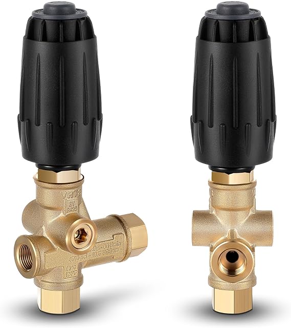 Threlaco 2 Pack Vrt3-310 Pressure Washer Unloader Valve with Knob