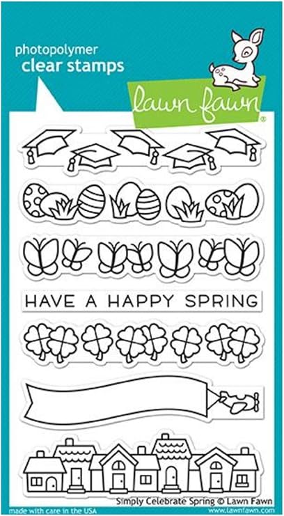 Lawn Fawn Clear Stamps 4"X6"-Simply Celebrate Spring