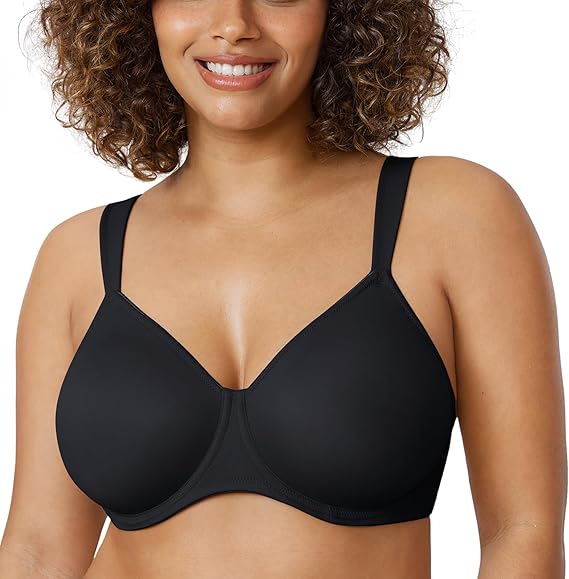 DELIMIRA Women's Unlined Minimiser Bras Seamless