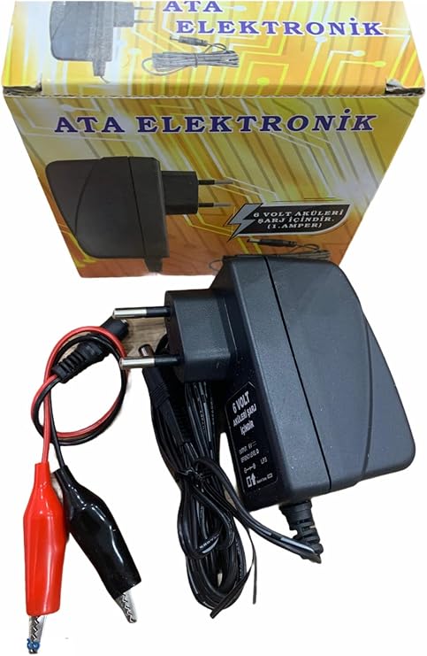 Pilsan Pars Akülü Araba Araç Uyumlu 6 Volt Aküleri İçin Adaptör Şarj Cihazı Şarz Aleti
