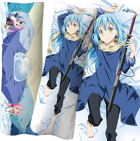 Anime Body Pillowcase Dakimakura Long Hugging Pillow Cover High Definition Double Sided Print Luxury Bedding Decor for Gaming Room Lounge or Bedroom,50x150cm(19.6x59Zoll)-Peachskin