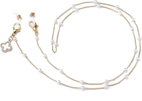 Bead Eyeglasses Chain Mask Chain for Women Sunglass Reading Chains Holder Glasses Strap Eyewear Chain with Pearl