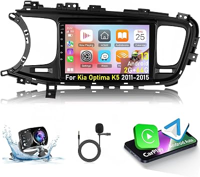 [264G] Android Car Stereo for Kia Optima K5 2011 2012 2013 2014 2015 with Wireless Carplay and Android Auto - 9 Inch Touchscreen Car Radio - Multiple UI ThemesGPSWiFiSWC  AHD Backup Camera