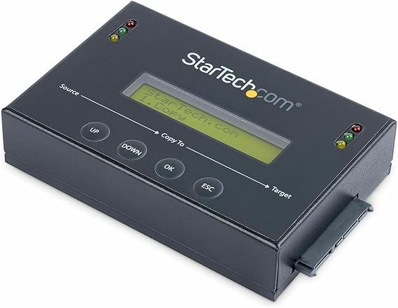 1:1 Standalone Hard Drive Duplicator with Disk Image Manager For Backup and Restore, Store Several Disk Images on one 2.5/3.5" SATA Drive, HDD/SSD Cloner, No PC Required, TAA