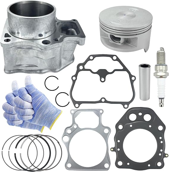 86.5mm Bore Cylinder Top End Rebuild Kit for Honda Rancher420 TRX420