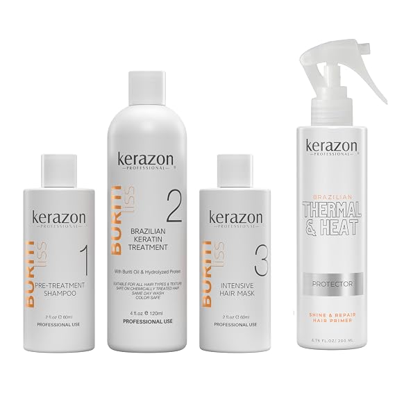 Brazilian Keratin Treatment and Thermal & Heat Hair Primer Protectant SET