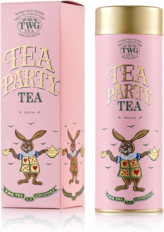 TWG Tea | Tea Party | Loose Leaf BlackTea | Marigold & Tropical Fruits | Haute Couture Tin, 100g | Gift Set