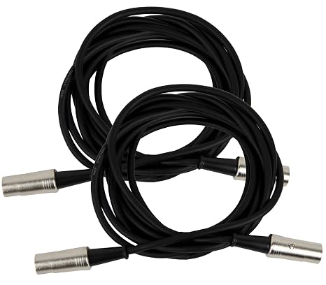 Gearlux MIDI Cable, 5 Pin, 10 Feet - 2 Pack