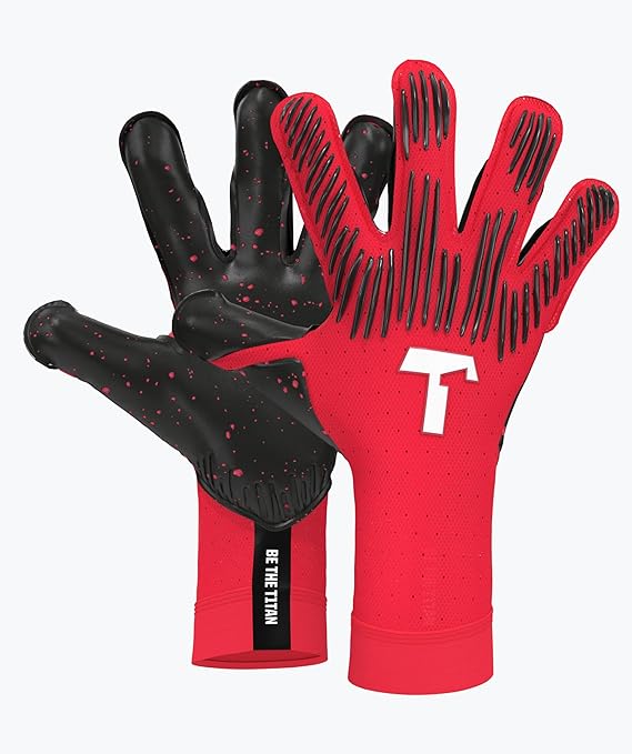 T1TAN Professional Goalie Gloves Rebel, Sizes 6-11, Many Colors, Goalkeeper Glove for Adults, for Youth or Woman, Soccer Gloves, Keeper Gloves, Pro Gloves, Professional 4mm Gecko Grip, Breathable