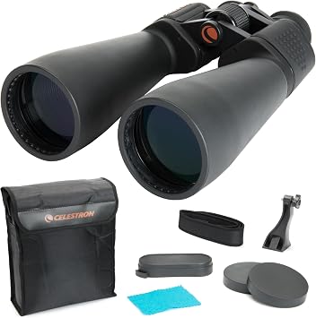 Celestron SkyMaster 25x70 Binoculars Powerful Binoculars for Detailed Long-Distance Viewing and Binocular Astronomy Multi-Coated Optics Tripod Adapter & Carrying Case