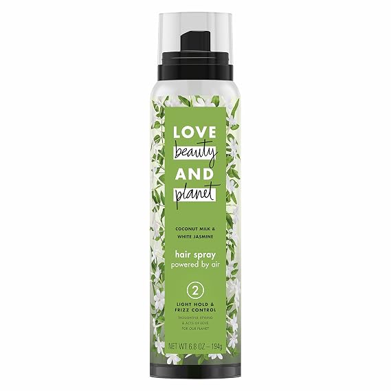 Love Beauty and Planet Frizz Control Hair Spray Coconut Milk and White Jasmine 6.8 oz