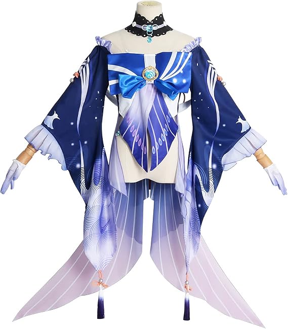 Genshin Impact Cosplay Raiden Shogun Cosplay Costume, Sucrose Cosplay Sangonomiya Kokomi Costume Kujo Sara Genshin Uniforms