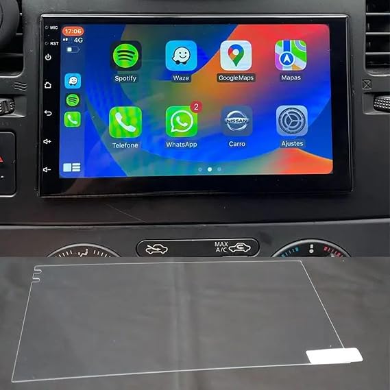 174 * 99mm Tempered Glass,Fit for REAKOSOUND 7 inch Car Car Radio Video Player GPS Navigation screen protector, RHD