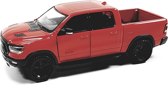 KiNSMART - 2019 Dodge Ram 1500 Pickup 1:46 O Scale 5" Die Cast Metal Model Toy Truck (Red)