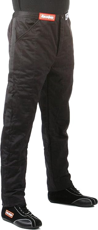 RaceQuip 122006RQP 120 Series Driving Pants SFI 3.2A/5 Black/White Stripe XL