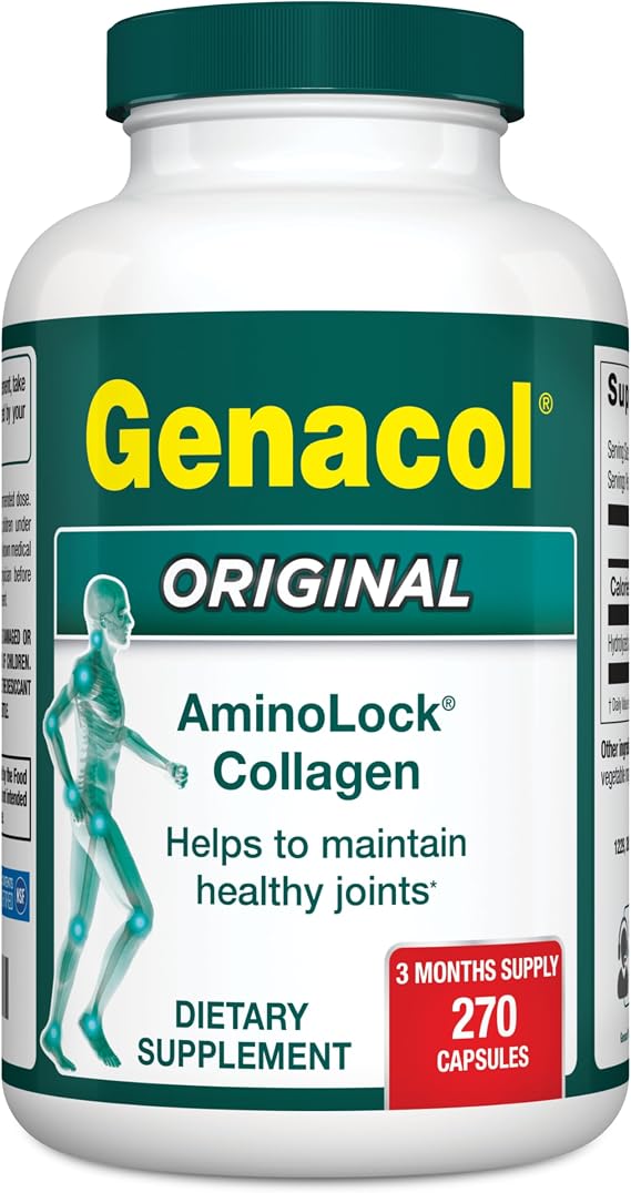 Genacol Original Hydrolyzed Collagen Joint Supplement, 90-Day Supply | Ultra-Hydrolyzed Collagen Peptides, Joint & Knee Support Supplement for Men & Women, Reduces Joint Discomfort