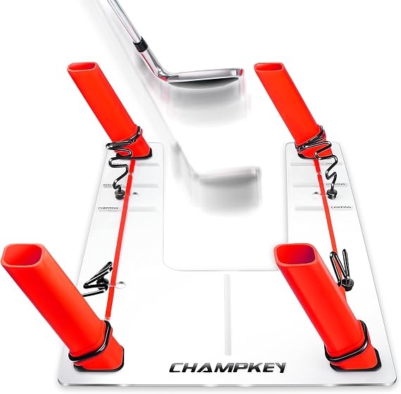 CHAMPKEY Magnetic Golf Swing Trainer - Swing Plane Training Aid - Improve Swing Accuracy and Skills