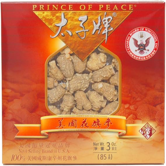 Prince of Peace Wisconsin American Ginseng Medium Round Roots (3 oz)