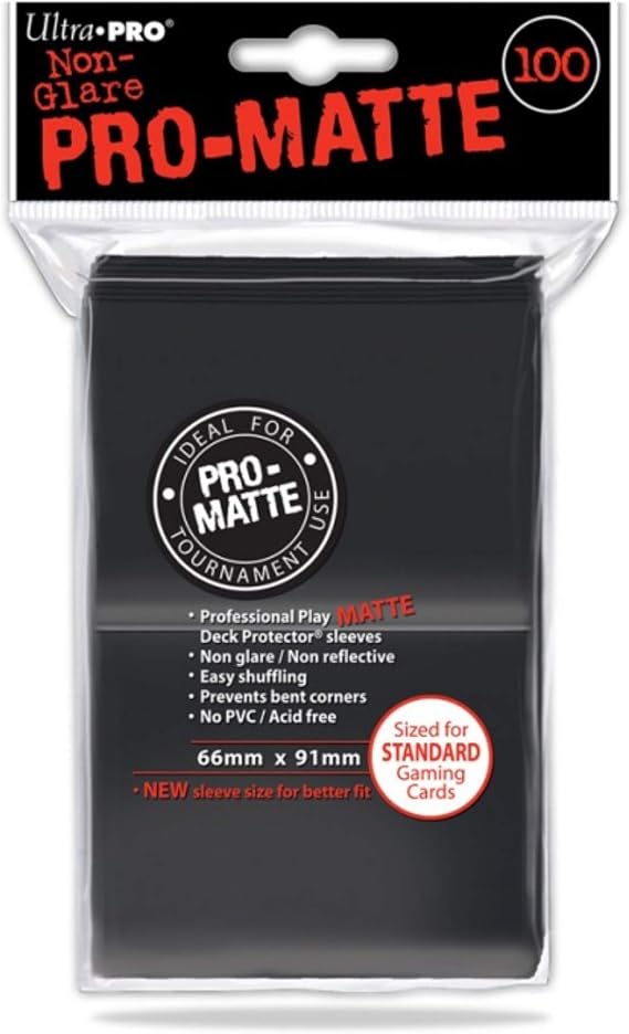 100 Ultra Pro Card Protector Sleeves: Pro-Matte - 66 x 91 mm