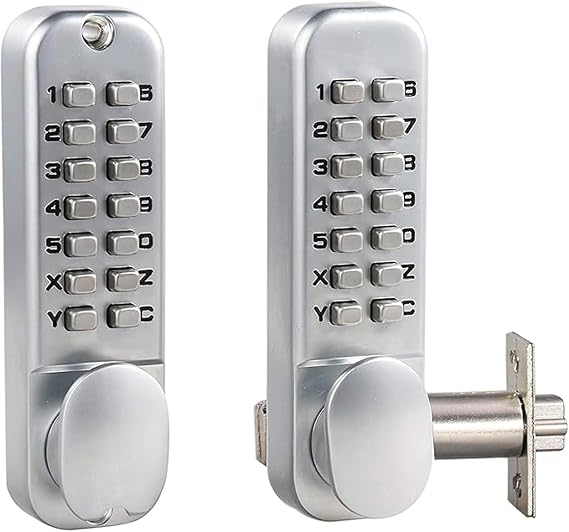 MUTEX MX920 Double Keypad Mechanical 14 Key Combination Lock, Keyless Entry Security for Home Gates, Fences, Windows, Hotel Airbnb