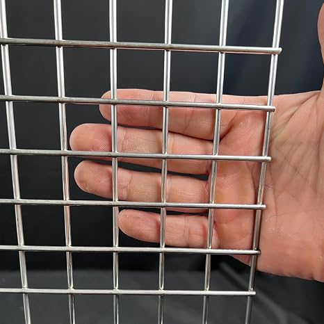 11Gauge 40"x20"Stainless Steel Hardware Cloth 1 inch Delivered Flat|Strong Heavy Wire Fence Chicken Wire Fencing Metal Screen for Screen Door Mesh,Poultry Cage,Grill Mesh,Bird Netting,Pet Metal Grate