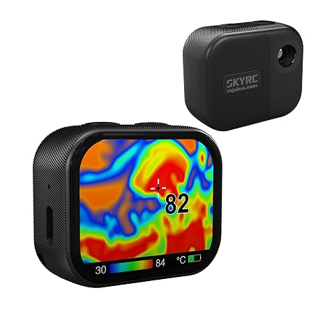 SKYRC Mini HeatVision iTV500 Pocket Thermal Imager - 32x24 FIR, 1.83" Touchscreen, Adjustable Emissivity, USB-C Rechargeable,20C to 300C, 2C Accuracy, 8 FPS, 55x35 FOV (SK-500047)