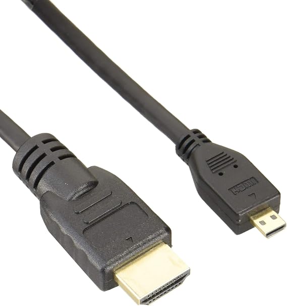 ATOMOS Micro HDMI to Full HDMI Cable, Curled, 19.7 inches (50 cm) (25.6 inches (65 cm) Extension Compatible, ATOMCAB014
