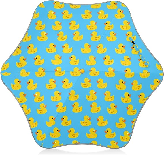 Kids' Handle Umbrella UV Protection Yellow Rubber Ducks Stick Umbrella - Automatic Open Compact Travel Windproof for Girls Boys