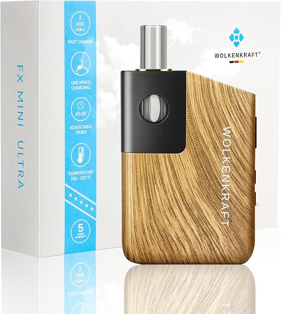 WOLKENKRAFT FX MINI ULTRA Premium Vaporizer *Wood* *no nicotine*
