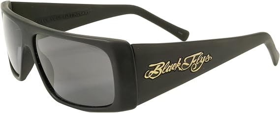 Black Flys Fly Straight Sunglasses - Matte Black - Smoke