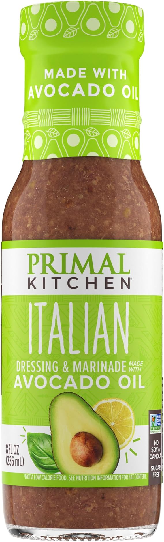 Primal Kitchen - Gluten Free Avocado Oil Vinaigrette & Marinade Italian - 8 fl. oz.