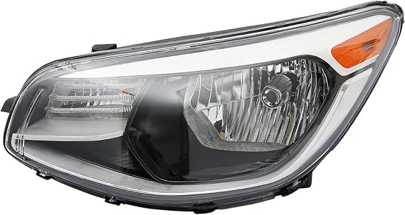 Left Headlight for Kia Soul 2014-2019, Left Driver Side Front Headlamps Assembly Relaces for 92101B2270 (Left/Driver Side)