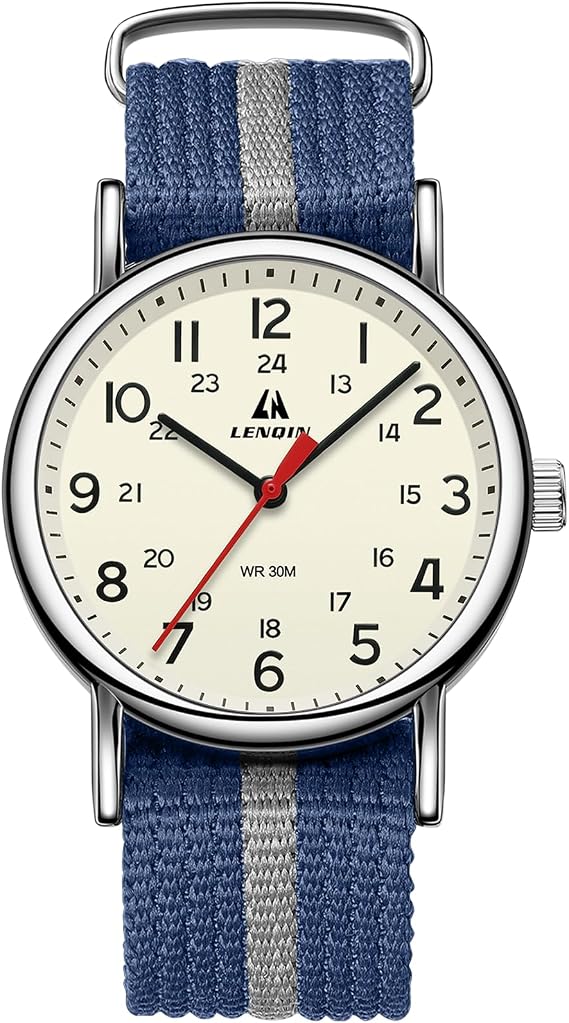LN LENQIN Mens Watches Military Watch Analog Quartz Watches for Men