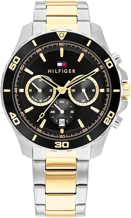 Tommy Hilfiger Analogue Multifunction Quartz Watch for Men with Stainless Steel Bracelet