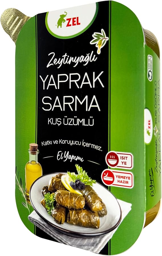 ZEL Yaprak Sarma Zeytinyağlı Kuş Üzümlü 200 g Hazır Yemek – Geleneksel Ev Yapımı Tadında