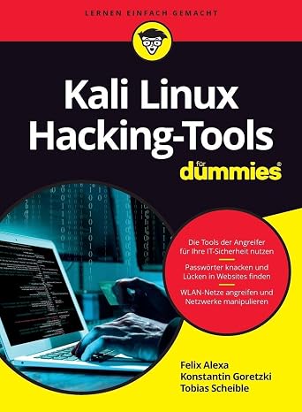 Kali Linux Hacking-Tools fur Dummies (German Edition)