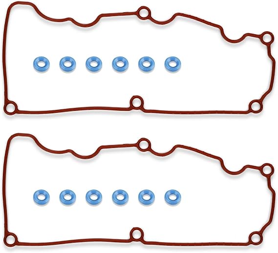 Vincos Valve Cover Gasket Kit with Grommets VS50529R Replacement for Explorer Ranger Mountaineer 4.0L VIN E 2000 2001 2002 2003 2004 2005 2006 2007 2008 2009 2010