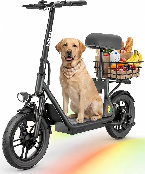 Hiboy Q2/U2 Electric Scooter with Seat for Adults, 20-25 Miles