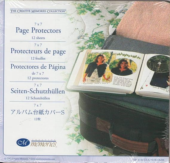 Creative Memories 7 X 7 Page Protectors (12 Sheets)