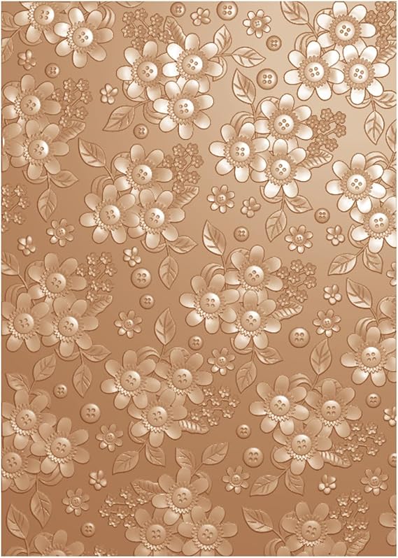 Briartw 3D Embossing Folder for Card Making,Mini Blooms Clear Plastic Texture Fades Embossing Folder Template for Scrapbooking and Other Paper Craft Album Stamps DIY Decoration