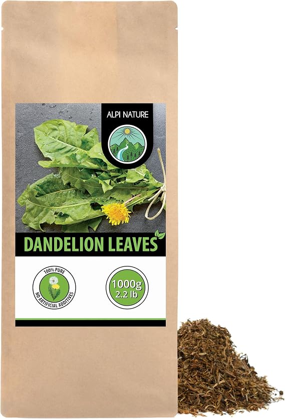 Alpi Nature Dandelion Tea 1kg 2.2 lb, Dried and Cut Dandelion Leaves, Loose Leaf Tea