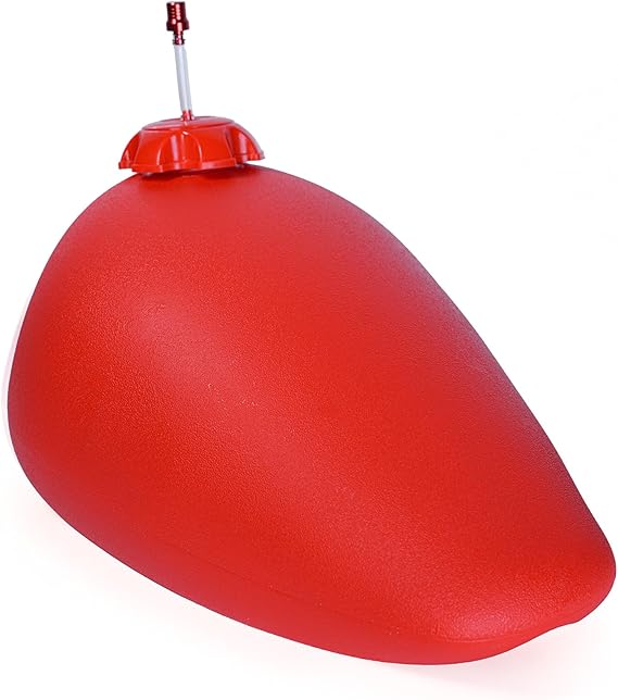 JMCHstore Real Gas Fuel Tank for Baja Tiralmaster Massimo MB200, Mini Baja Heat Warrior, Hawg Ty 196cc, Serengeti puma, Yukon trail puma 200 Mini Bike (Red)