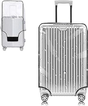 Yotako Clear PVC Suitcase Cover Protectors 20 Inch Luggage Cover for Wheeled Suitcase 20
